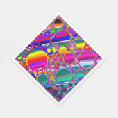 Abstracte kunst voor regenboogblast servet (Hoek)