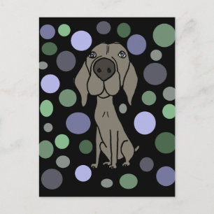 Abstracte kunst voor wolenwerper en cirkelpatroon briefkaart