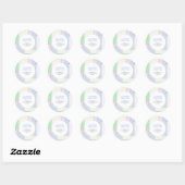 Abstracte Kunst Vrolijk Kerstfeest Geschenk Klassi Ronde Sticker (Vel)