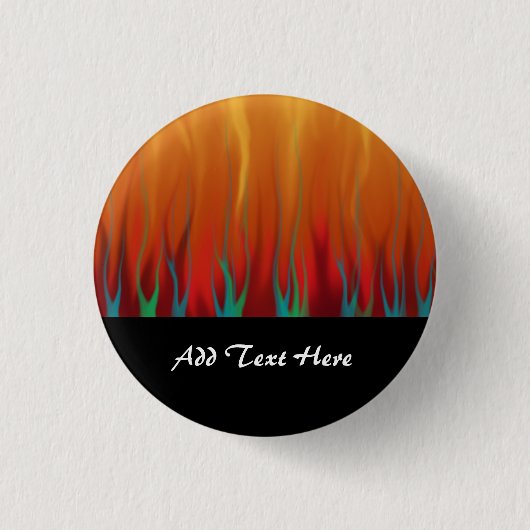 Abstracte Kunst - Vuur - Achtergrond Vlammen Ronde Button 3,2 Cm (Voorkant)