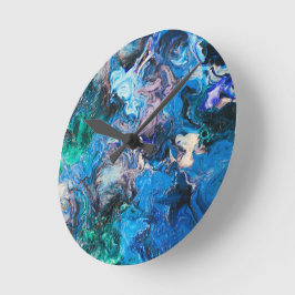 Abstracte kunst wandklok