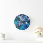 Abstracte kunst wandklok (Huis)