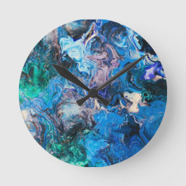 Abstracte kunst wandklok