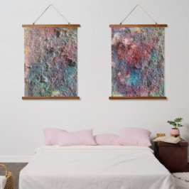 Abstracte Kunst Wandtapijt Set van 2 Hangend Wandkleed