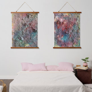 Abstracte Kunst Wandtapijt Set van 2 Hangend Wandkleed