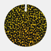 Abstracte kunst: Waterverf Creatieve Vlekken. Glas Ornament (Achterkant)