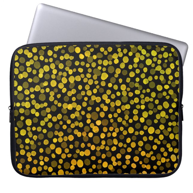 Abstracte kunst: Waterverf Creatieve Vlekken. Laptop Sleeve (Voorkant)