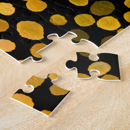 Abstracte kunst: Waterverf Creatieve Vlekken. Legpuzzel (Zijkant)