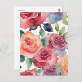 Abstracte Kunst - Waterverfrozen Briefkaart (Voorkant / Achterkant)