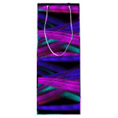 Abstracte Kunst Wijn Cadeau Zak Cadeautas (Achterkant)