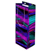 Abstracte Kunst Wijn Cadeau Zak Cadeautas (Voorkant Gekanteld)