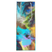 Abstracte Kunst Wijn Cadeautas (Achterkant)