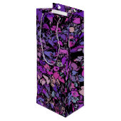 Abstracte Kunst Wijn Cadeautas (Achterkant Gekanteld)