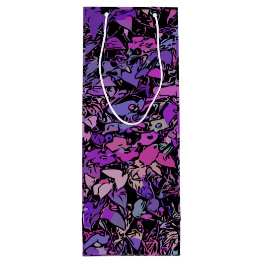Abstracte Kunst Wijn Cadeautas (Achterkant)