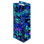 Abstracte Kunst Wijn Cadeautas (Achterkant Gekanteld)