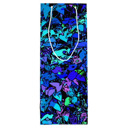 Abstracte Kunst Wijn Cadeautas (Achterkant)