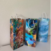 Abstracte Kunst Wijn Cadeautas