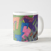 abstracte kunst "WildLife" Grote Koffiekop (Voorkant rechts)