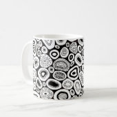 Abstracte Kunst Willekeurige Blob-vormen Koffiemok (Voorkant links)