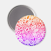 Abstracte Kunst Willekeurige Blob-vormen Magneet (Voorkant / Achterkant)