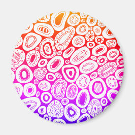Abstracte Kunst Willekeurige Blob-vormen  Magneet