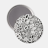Abstracte Kunst Willekeurige Blob-vormen Magneet (Voorkant / Achterkant)