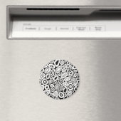 Abstracte Kunst Willekeurige Blob-vormen Magneet (Insitu (Vaatwasser))