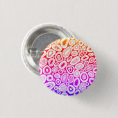 Abstracte Kunst Willekeurige Blob-vormen Ronde Button 3,2 Cm (Voorkant /achterkant)
