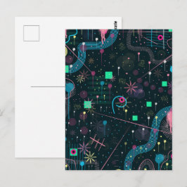 Abstracte Kunst: Winterhemels Briefkaart