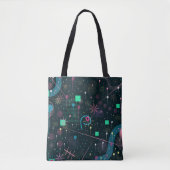 Abstracte Kunst: Winterhemels Tote Bag (Voorkant)