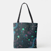 Abstracte Kunst: Winterhemels Tote Bag (Achterkant)