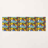 Abstracte Kunst Yoga Mat (Achterkant (horizontaal))