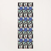 Abstracte Kunst Yoga Mat (Achterkant)