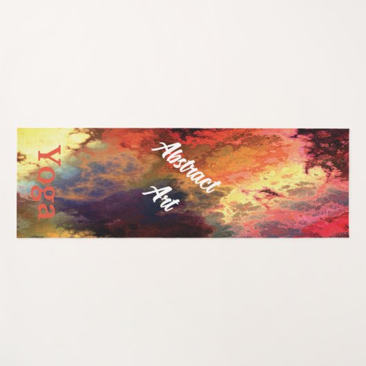 Abstracte kunst yogamat (Voorkant (horizontaal))