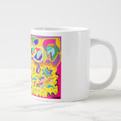 Abstracte kunst zoals Josephs Multi gekleurde jas! Grote Koffiekop (Rechts)
