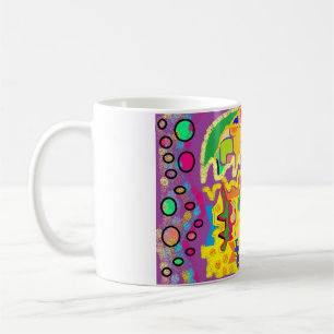 Abstracte kunst zoals Josephs Multi gekleurde jas! Koffiemok
