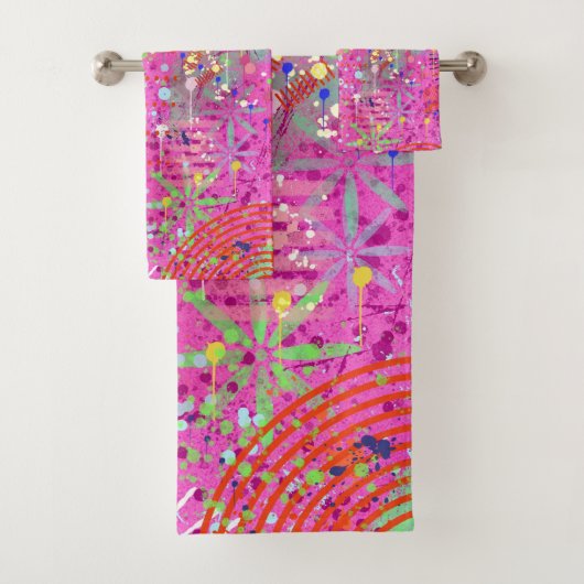 Abstracte Kunst: Zomer Dromen Bad Handdoek (Insitu)