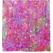 Abstracte Kunst: Zomer Dromen Douchegordijn (Voorkant)