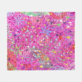Abstracte Kunst: Zomer Dromen Fleece Deken (Voorkant (Horizontaal))