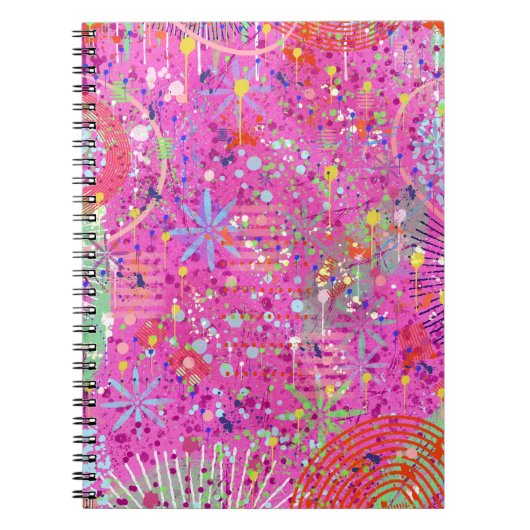 Abstracte Kunst: Zomer Dromen Notitieboek (Voorkant)