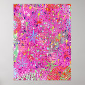 Abstracte Kunst: Zomer Dromen Poster (Voorkant)