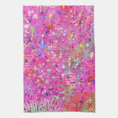 Abstracte Kunst: Zomer Dromen Theedoek (Verticaal)
