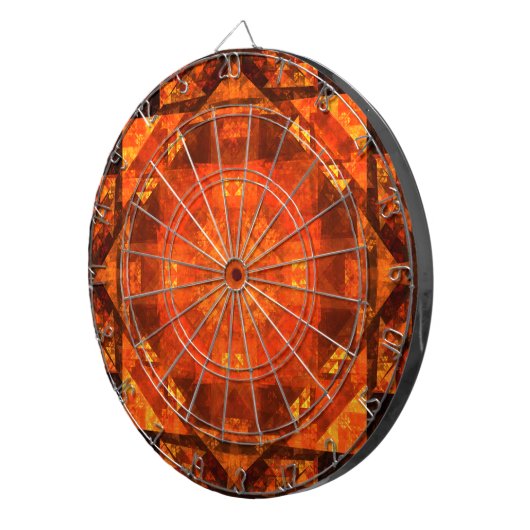 Abstracte kunst zonder grenzen dartbord (Voorkant Rechts)