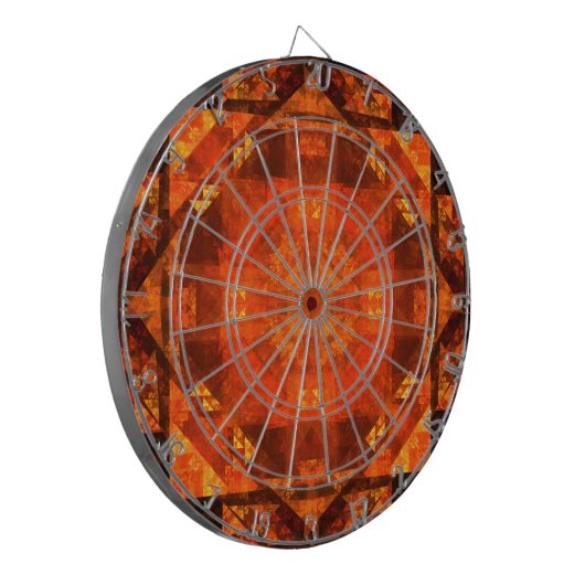 Abstracte kunst zonder grenzen dartbord (Voorkant Links)