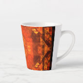 Abstracte kunst zonder grenzen latte mok (Rechts)