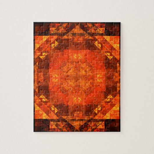 Abstracte kunst zonder grenzen legpuzzel (Verticaal)