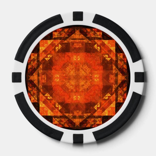 Abstracte kunst zonder grenzen poker chips (Voorkant)