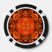 Abstracte kunst zonder grenzen poker chips (Achterkant)