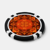 Abstracte kunst zonder grenzen poker chips (Enkel)