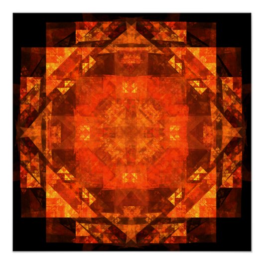 Abstracte kunst zonder grenzen poster (Voorkant)